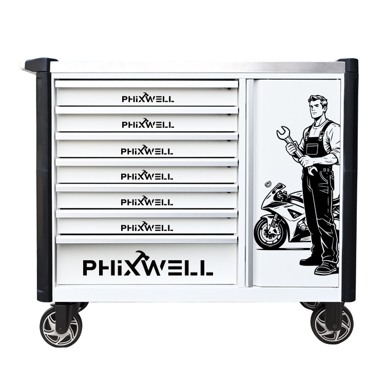 719516 PHIXWELL 7 drawer bagong modelong tool cabinet