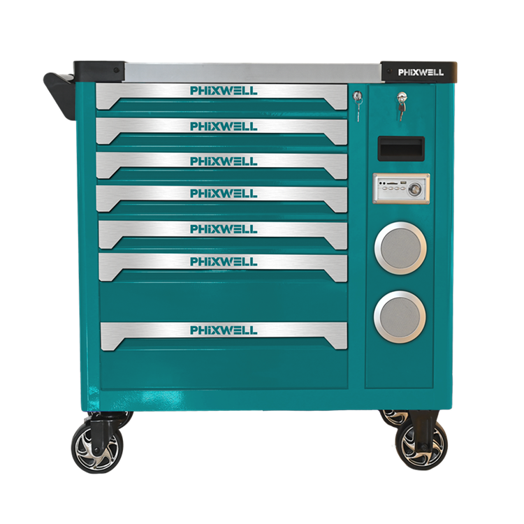 719512 PHIXWELL bagong modelong tool cabinet na may speaker