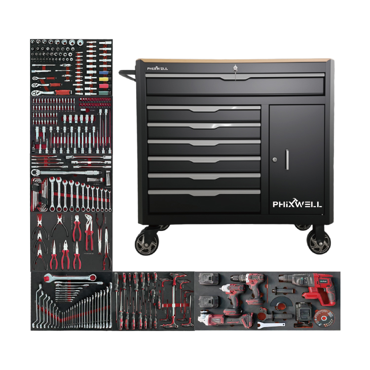 719524 PHIXWLL mataas na kalidad na matibay 7 drawers tool cabinet