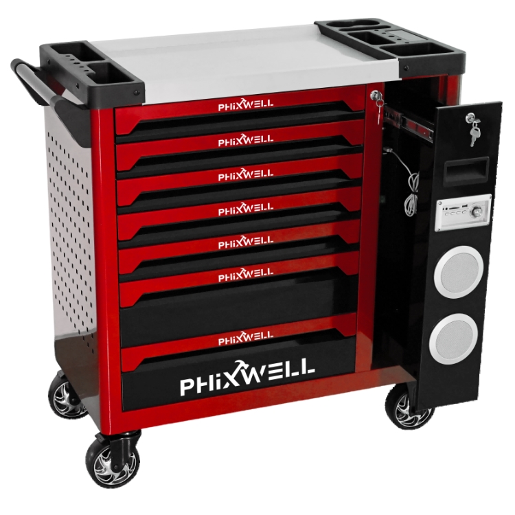 719512 PHIXWELL bagong modelong tool cabinet na may speaker
