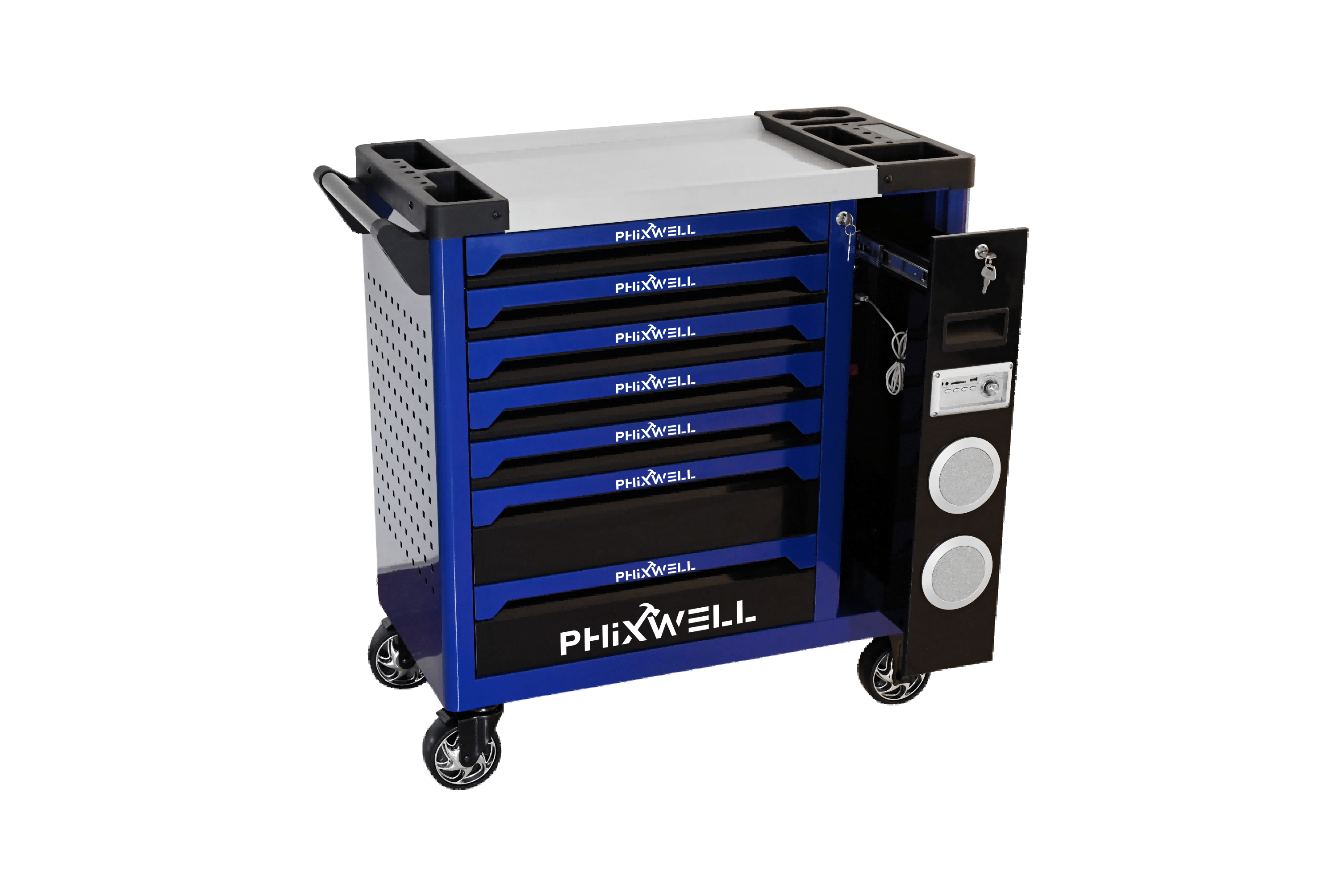 719512 PHIXWELL bagong modelong tool cabinet na may speaker