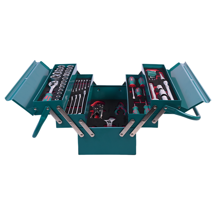 717302 PHIXWELL 56 na pirasong sambahayan na bakal na kahon ng hand tool set